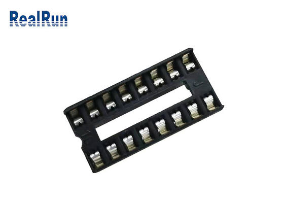 connettore della scheda madre del PWB dell'incavo PA6T UL94V-0 di IC dell'isolante di fila PBT della IMMERSIONE 2×8P