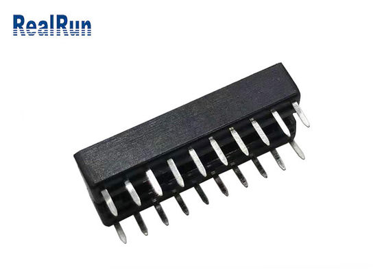 fila di 7.62mm che spazia il connettore di carta 1000VAC 14 Pin Header Connector 2.54mm IC