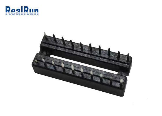 fila di 7.62mm che spazia il connettore di carta 1000VAC 14 Pin Header Connector 2.54mm IC