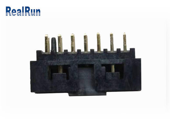 Ottone dell'incavo dell'intestazione UL94V-0 14P IDC della scatola di fila del doppio di PBT H6.4 30% GF