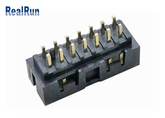 Ottone dell'incavo dell'intestazione UL94V-0 14P IDC della scatola di fila del doppio di PBT H6.4 30% GF