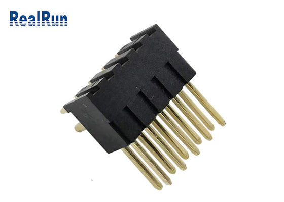 Bordo di Pin Header PA6T LCP di fila del doppio di ISO9001 10P PBT per imbarcarsi su connettore
