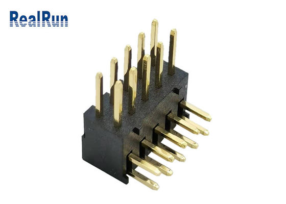 Bordo di Pin Header PA6T LCP di fila del doppio di ISO9001 10P PBT per imbarcarsi su connettore