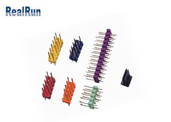 PA6T colorato Pin Header Connector d'ottone 500VAC/Min Double Row