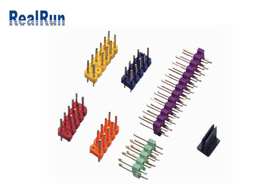 PA6T colorato Pin Header Connector d'ottone 500VAC/Min Double Row