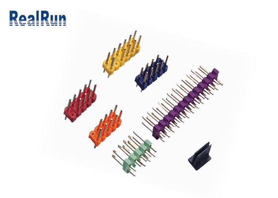 PA6T colorato Pin Header Connector d'ottone 500VAC/Min Double Row