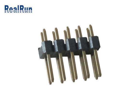 Connettore doppio PA6T 2*5P Pin Header PBT LCP dell'intestazione di fila di 30% GF PH2.54