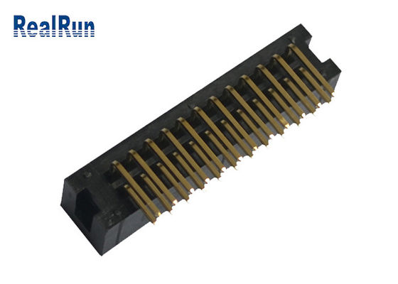 Pin R/A d'ottone DC3A LCP del connettore UL94V-0 PBT dell'intestazione della scatola di PA6T 24