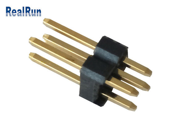 Flash doppio dell'oro di fila UL94V-0 PBT LCP del connettore maschio d'ottone dell'intestazione di LCM