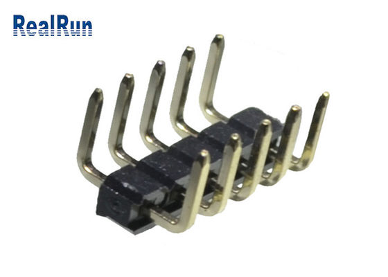 Tipo lega per saldatura di Pin Header Connector 2.54mm U dell'ottone di PBT dello SGS del terminale LCP