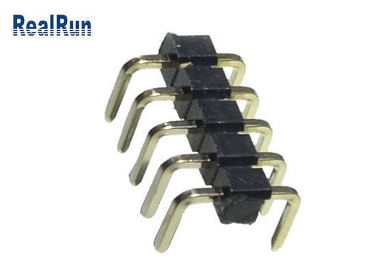 Tipo lega per saldatura di Pin Header Connector 2.54mm U dell'ottone di PBT dello SGS del terminale LCP