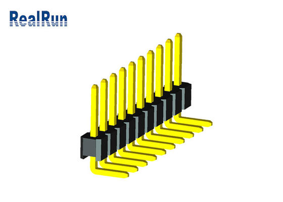 connettore del PWB di fila di Pin Header Connector PA6T uno del maschio di 10P LCP PBT