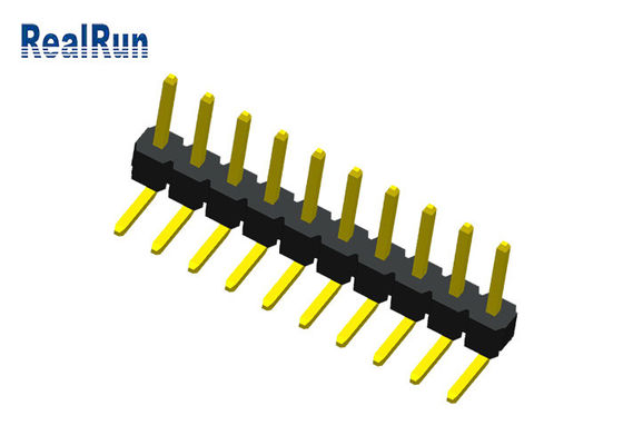 connettore del PWB di fila di Pin Header Connector PA6T uno del maschio di 10P LCP PBT