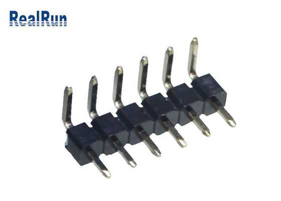 Fila di DVD di VCD della lega per saldatura del connettore UL94V-0 di Tin Plating Nickel Pin Header singola