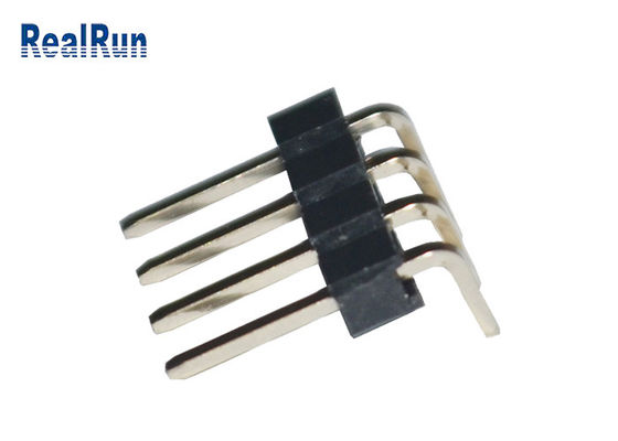 Connettore maschio staccato lavorato PA6T PBT LCP Pin Header ad angolo retto del PWB