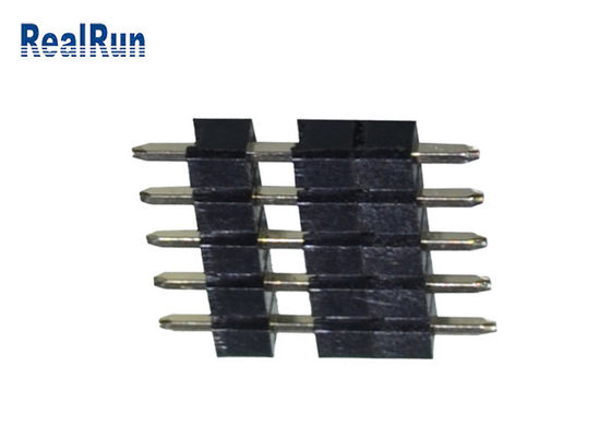 immersione diritta Pin Header PBT LCP THT del PWB di 5P del connettore di plastica d'ottone della lega per saldatura