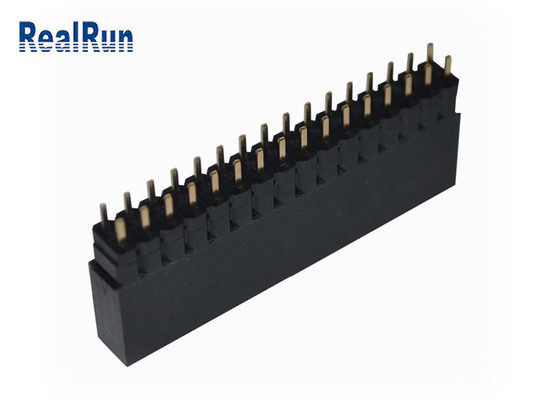 VCD 0,1&quot; fila 32P Golded PA6T dell'intestazione femminile del PWB di DC500V doppia