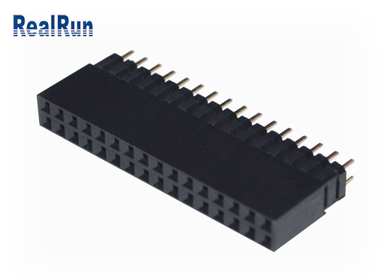 VCD 0,1&quot; fila 32P Golded PA6T dell'intestazione femminile del PWB di DC500V doppia