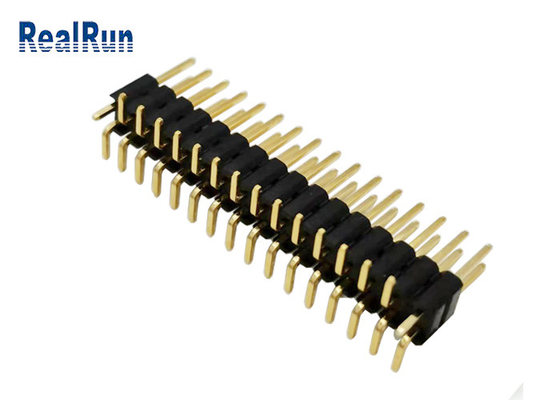 Fila doppia H5.0 SMT verticale di PA6T GF Pin Header Connector LCP PBT per LCM LED
