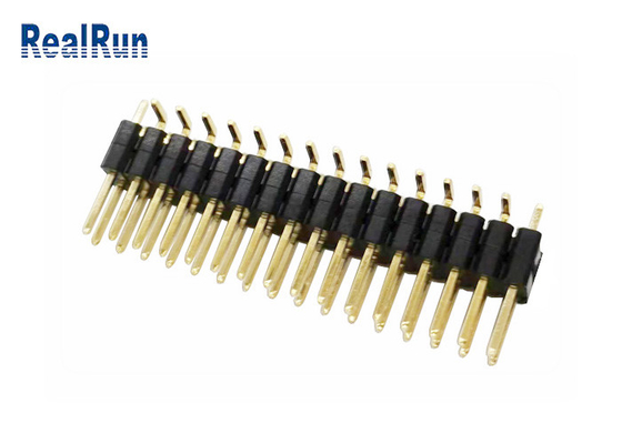 Fila doppia H5.0 SMT verticale di PA6T GF Pin Header Connector LCP PBT per LCM LED
