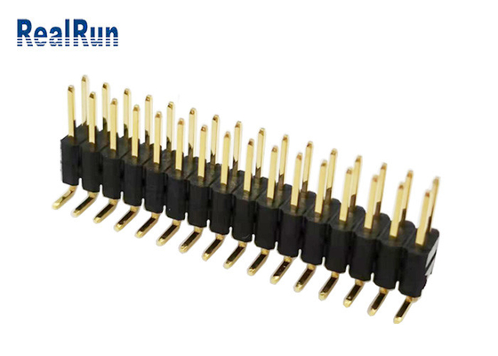 Fila doppia H5.0 SMT verticale di PA6T GF Pin Header Connector LCP PBT per LCM LED