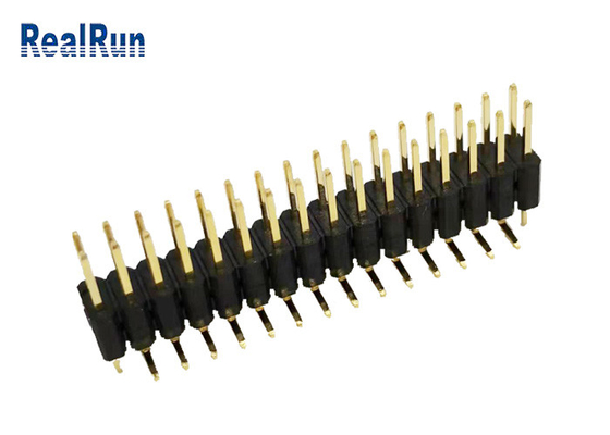 Fila doppia H5.0 SMT verticale di PA6T GF Pin Header Connector LCP PBT per LCM LED