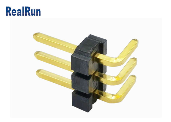 Au d'ottone 3μ» Pin Header 1*3P H3.2 dello SGS LCP di LCP Pin Header Connector