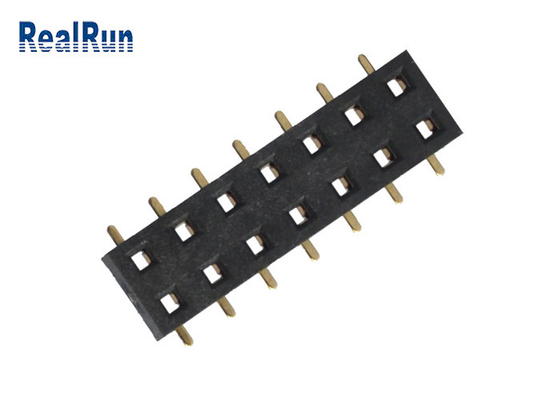 Connettore femminile d'ottone 2×7 SMT H3.5 500VAC dell'intestazione di PA6T con il cappuccio della posta