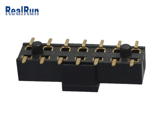 Connettore femminile d'ottone 2×7 SMT H3.5 500VAC dell'intestazione di PA6T con il cappuccio della posta