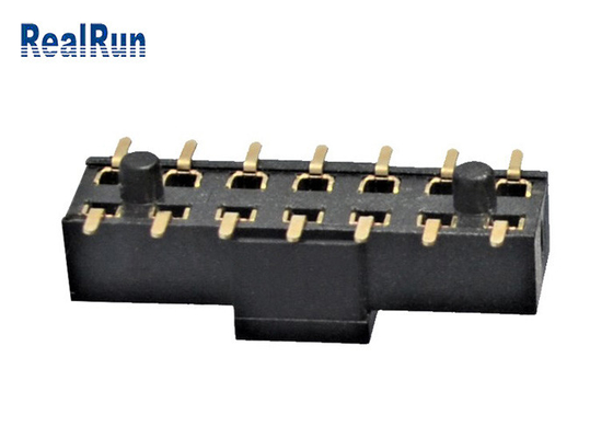 Connettore femminile d'ottone 2×7 SMT H3.5 500VAC dell'intestazione di PA6T con il cappuccio della posta