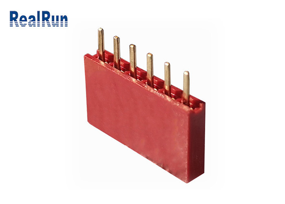 Ottone femminile della immersione LCP del connettore DC500V 1×6P dell'intestazione di PA6T PBT