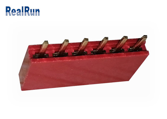 Ottone femminile della immersione LCP del connettore DC500V 1×6P dell'intestazione di PA6T PBT