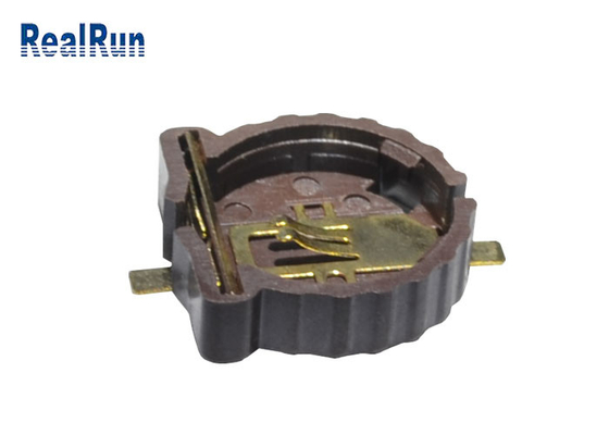 Serie diritta d'ottone CR1220-2 LCP di SMT della cassetta portabatterie delle cellule della moneta 500VAC