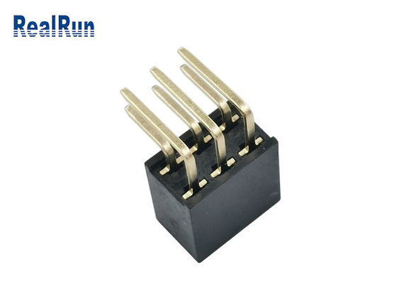 Pin femminile 1.5A dell'istantaneo 2*3 dell'oro del terminale H8.5 del connettore Y dell'intestazione della IMMERSIONE di PA6T