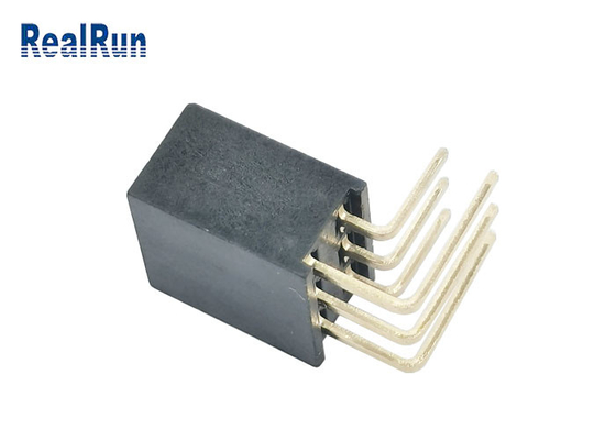 Pin femminile 1.5A dell'istantaneo 2*3 dell'oro del terminale H8.5 del connettore Y dell'intestazione della IMMERSIONE di PA6T