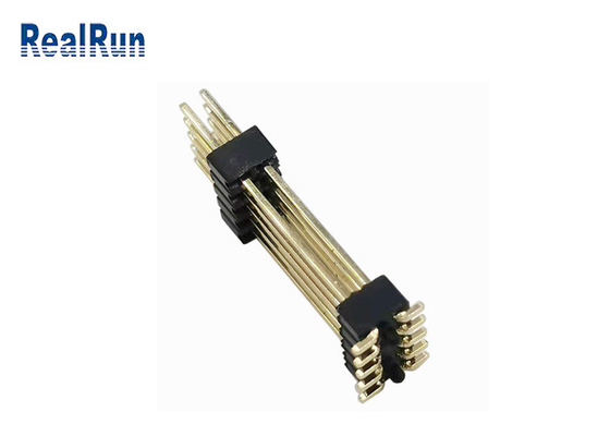 Strato doppio Pin Header Connector DC500V SMT orizzontale PA6T
