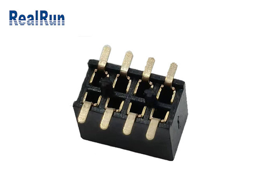 Oro femminile 1u» UL94v-0 H4.3mm LCP del connettore 2*4p di SMT dell'intestazione di 500VAC PA6T
