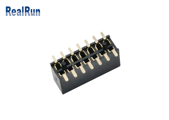 Si raddoppia l'intestazione dell'intestazione PA6T 1,27 il millimetro SMD di Pin Board To Board Female di fila 14 con la posta
