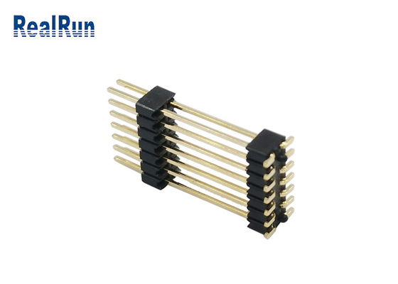 Oro Tin Plating del connettore di Pin Header Connector Dual 7P SMT del maschio di PA6T