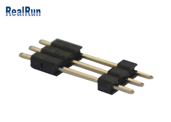 Pin d'ottone 3A del PWB Pin Header 3 di PA6T connettore diritto dell'intestazione di fila di 180 gradi singolo