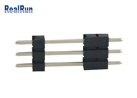 Pin d'ottone 3A del PWB Pin Header 3 di PA6T connettore diritto dell'intestazione di fila di 180 gradi singolo