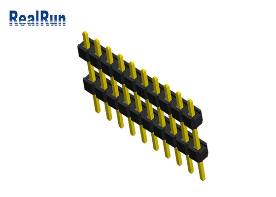 10P maschio di plastica doppio Pin Header Connector PA6T a 0,1 pollici PBT PA46 per il PWB