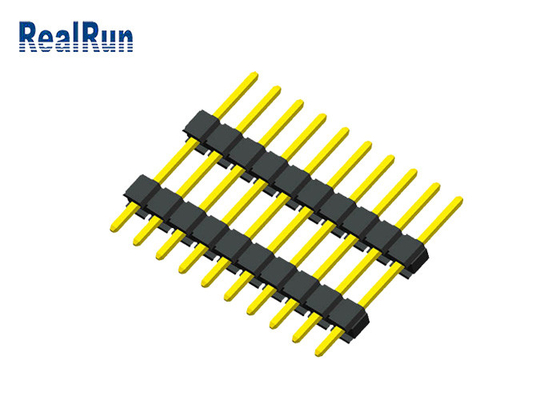 10P maschio di plastica doppio Pin Header Connector PA6T a 0,1 pollici PBT PA46 per il PWB