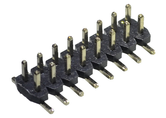 Tipo di SMT SMD 2,0 PWB di Tin Plated For del nero dell'intestazione 2*8P PA6T PA9T PBT del passo di millimetro