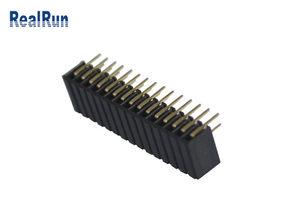 Tipo ad angolo retto posizione doppia femminile di fila 30 di Pin Header Connector ISO9001 PA6T