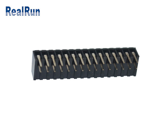 Tipo ad angolo retto posizione doppia femminile di fila 30 di Pin Header Connector ISO9001 PA6T