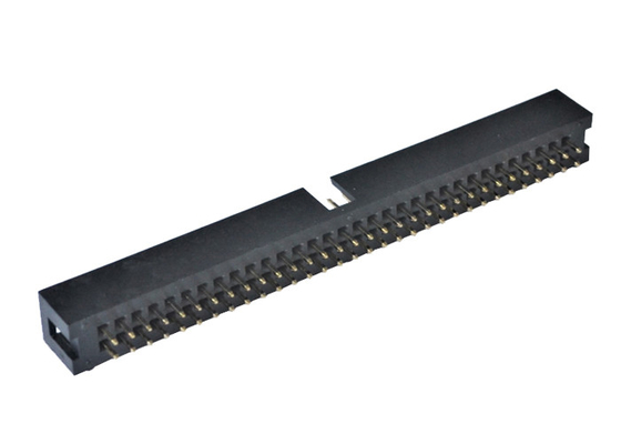 Intestazione maschio diritta del PWB 2X32P dell'istantaneo dell'oro del connettore H9.0 dell'intestazione della scatola del nero di PA6T
