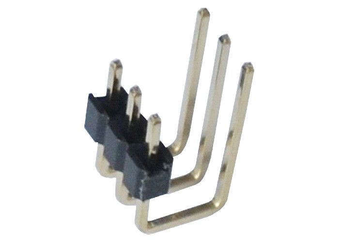 2.0mm 3 singolo tipo plastica di grado U dell'intestazione 90 di Pin di fila di Pin del lato del connettore