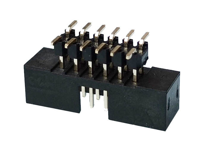 Alto tipo cavo di SMT del connettore dell'intestazione della scatola di plastica per imbarcarsi sul passo del connettore 2mm