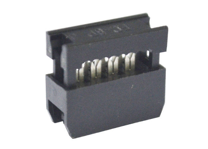 8 materiale femminile dei connettori a nastro del circuito del cavo di Pin IDC 2.54mm PBT